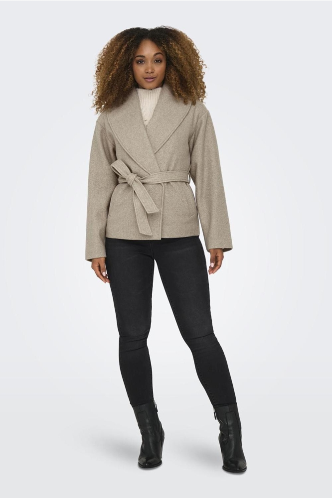 ONLAUGUSTA LIFE SHORT COAT OTW NOOS 15314352 FUNGI/MELANGE